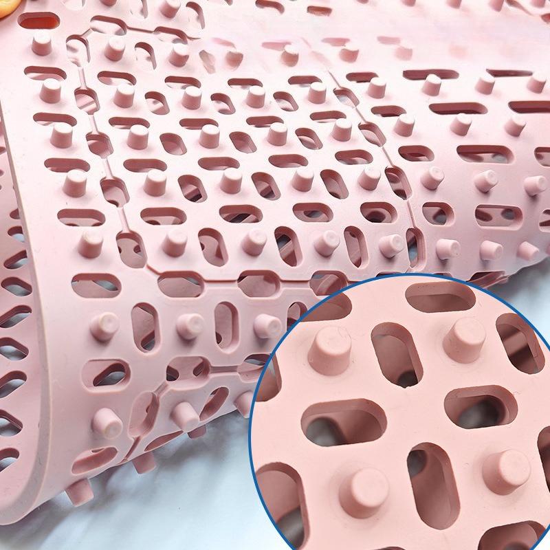 Hollow Silicone Non-slip Heat Insulation Mat Bar Kitchen Sink Protection Mat for Tea Set Tableware