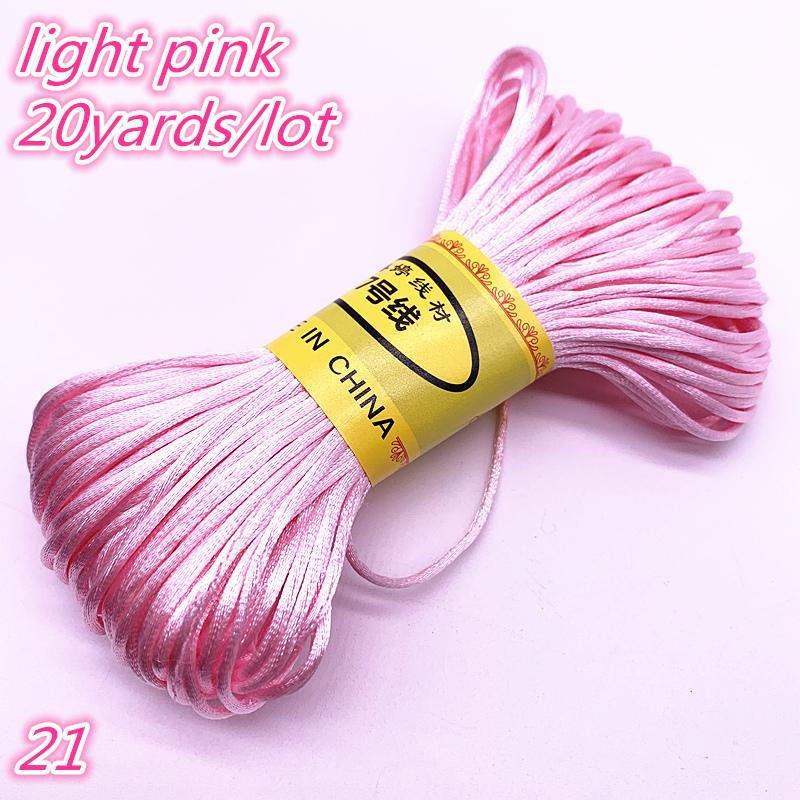 20yards/lot 1.5mm Chinese Knot Line Cord Silk Satin Cord Nylon Cord DIY String Necklace Bracelets Cord