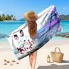 Jude Bellingham Custom Beach Towel, Personalized Name Text Print, Football Logo Soft Quick‑Dry Towel Holiday Gift