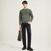 Qipai Men's 7A Anti-bacterial Jacquard Knit Sweater