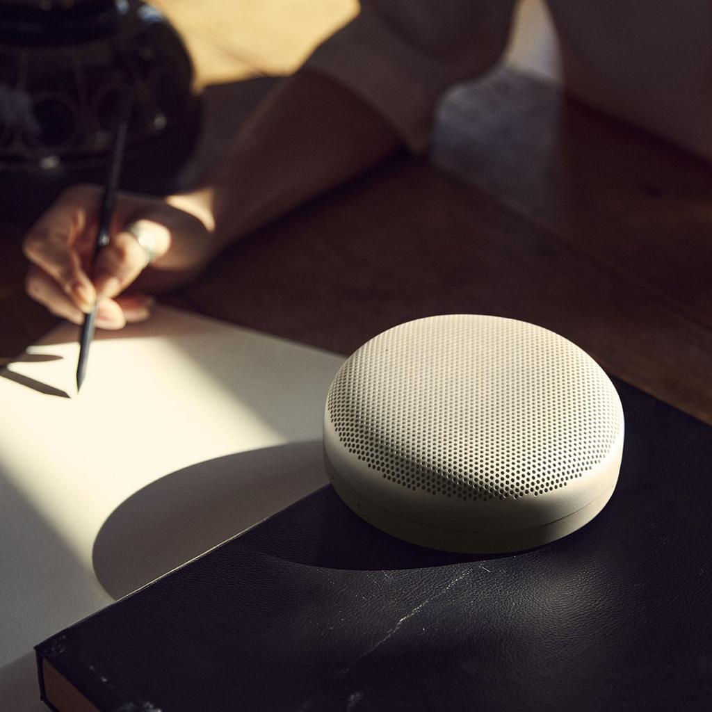 Bang Olufsen Beosound A1 2nd Generation Portable Grey Bluetooth IP67 Waterproof and for Video Playback & Speaker, Mist, Wireless, Certified,