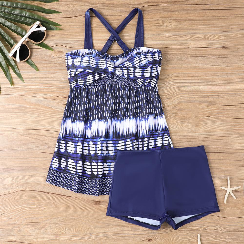 Swimsuit Bikini Print  Two Pieces Swimsuit Swimwear Women  Beachwear Bathing Suit XS-8XL