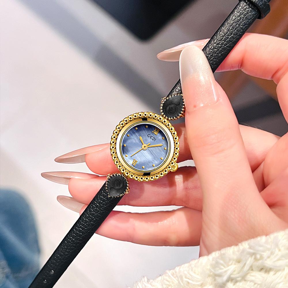 Bohemian Women'S Watch, Niche High-End Fritillary Disc, Small And Exquisite Temperament, Belt Quartz Watch