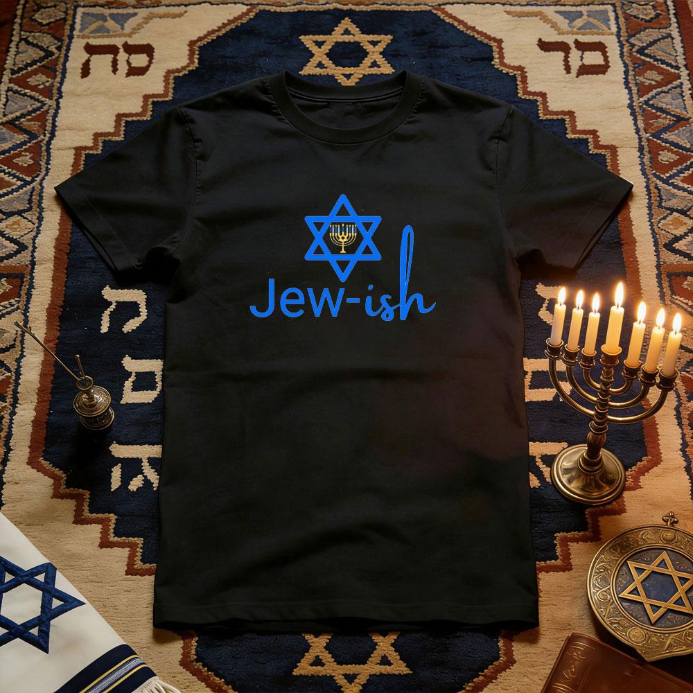 Funny Jewish Happy Hanukkah TShirt Woman Man Casual Cotton Graphic T Shirts Jewish Festival Shortsleev Merry Christmas S
