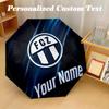 8 Rib Auto Folding Umbrella FC Zürich Print Custom Name Text Portable Rain Gear