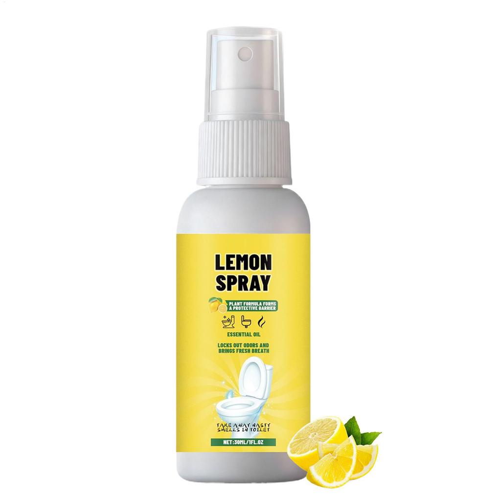 11ml Lemon Toilet Spray for Deodorizing Descaling Remove Stains Fragrant Refreshing Scent Air Freshener Spray