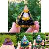 Premium Amethyst Pyramid Crystal Energy Orgone For Meditation Serenity And Elegant Home Decor
