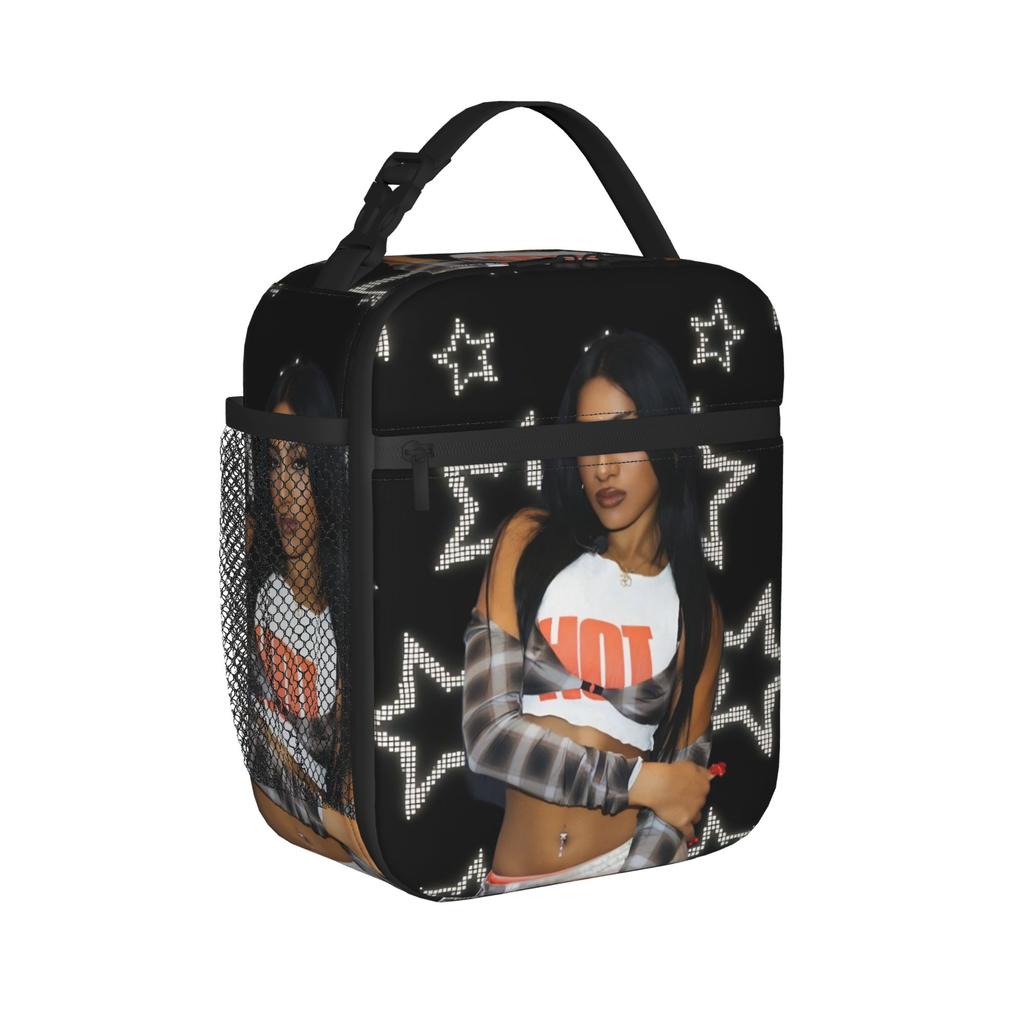 Katseyes Lara Kpop Girl Group Thermal Insulated Lunch Bag for Office Portable Food Bag Container Thermal Cooler Food Box