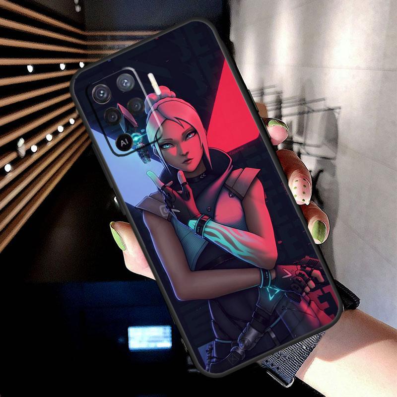 Valorant Game Case For Oppo A38 A18 A78 A98 A58 A60 A80 A40 A96 A76 A16 A94 A74 A54 A15 A17 A57 A77 A5 Pro