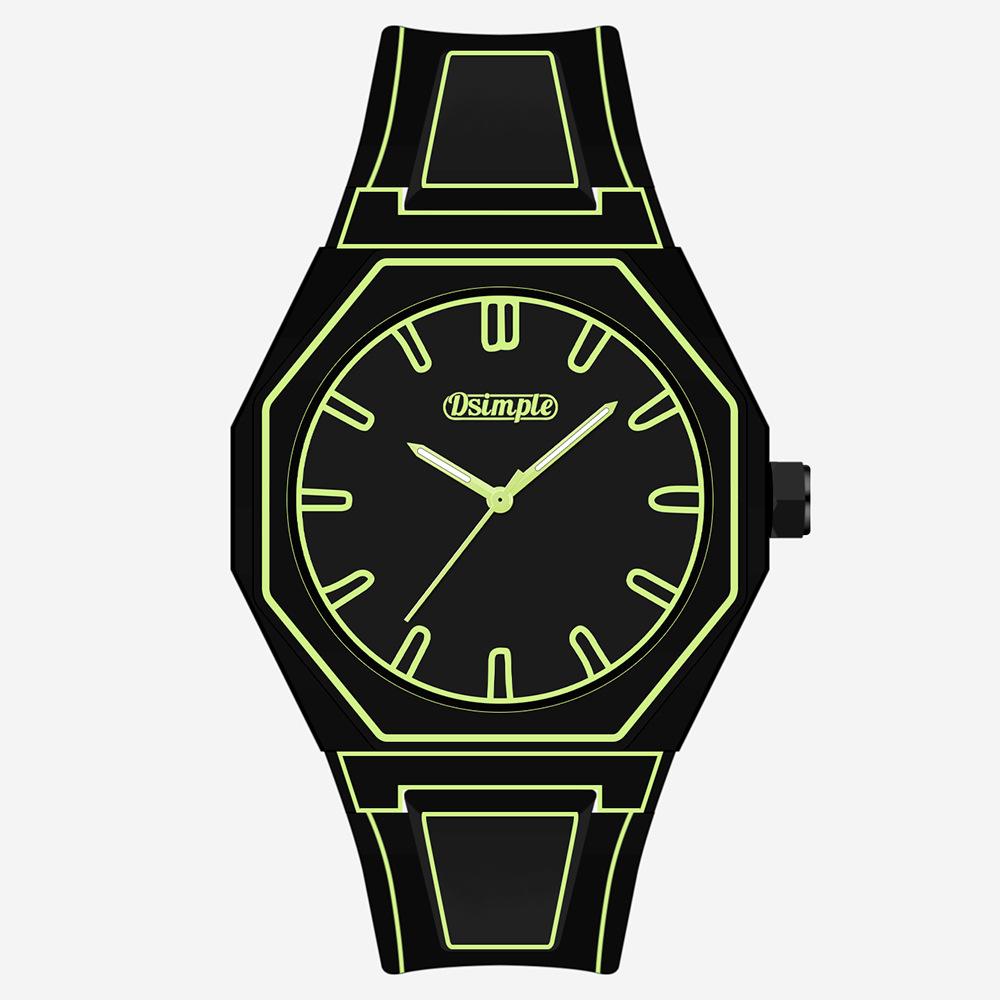 Trendlijn Horloge Stripfiguur Student Twee Dimensionaal Kwarts Horloge Kunst Design Persoonlijkheid Horloge Trend Horloge