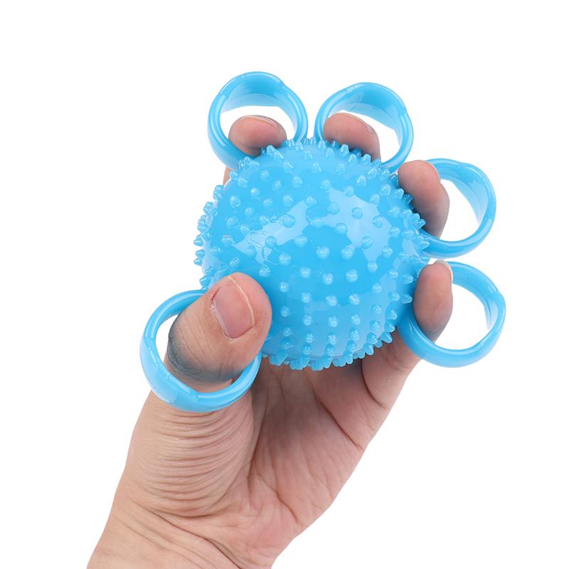 Finger Grip Ball Massage Rehabilitation Training Elderly Exercise Ball Hand Finger Strength Circle Grip Device Soft Finger Ball