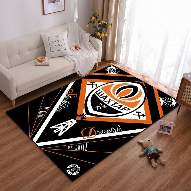 Shakhtar Donetsk Logo Design Rug Non-slip rug suitable for living room and bedroom sofas