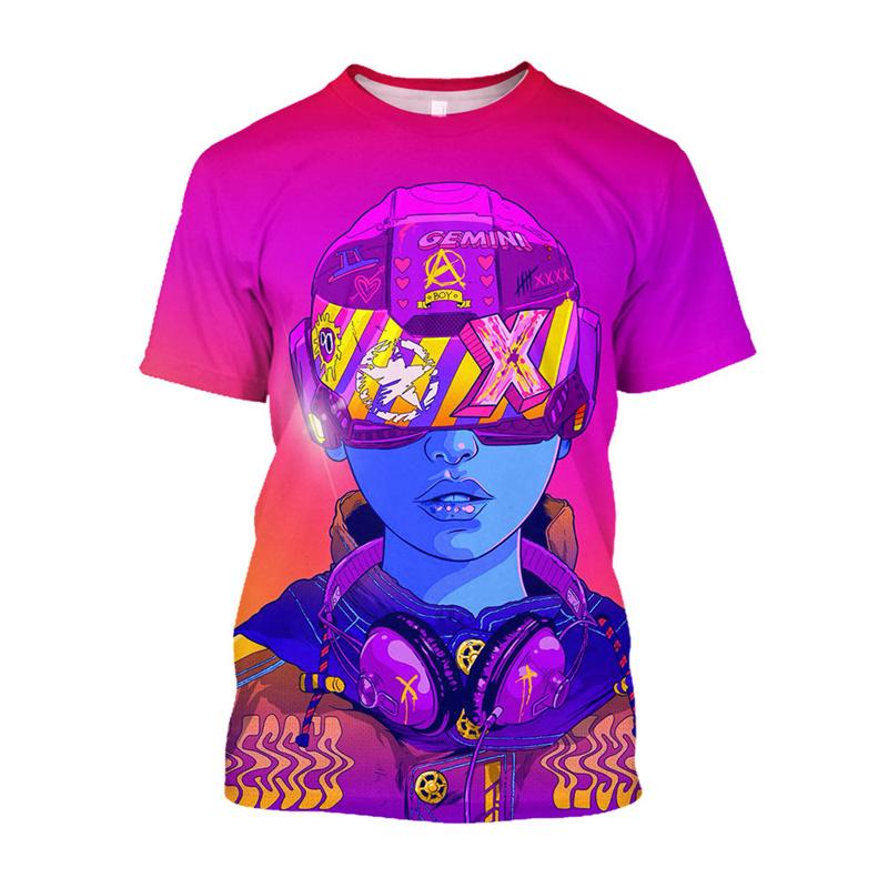 3D Digital Flipper Zero Hacker Cyberpunk Printes T Shirt Kid Cool Fashion Tee Shirts XXS