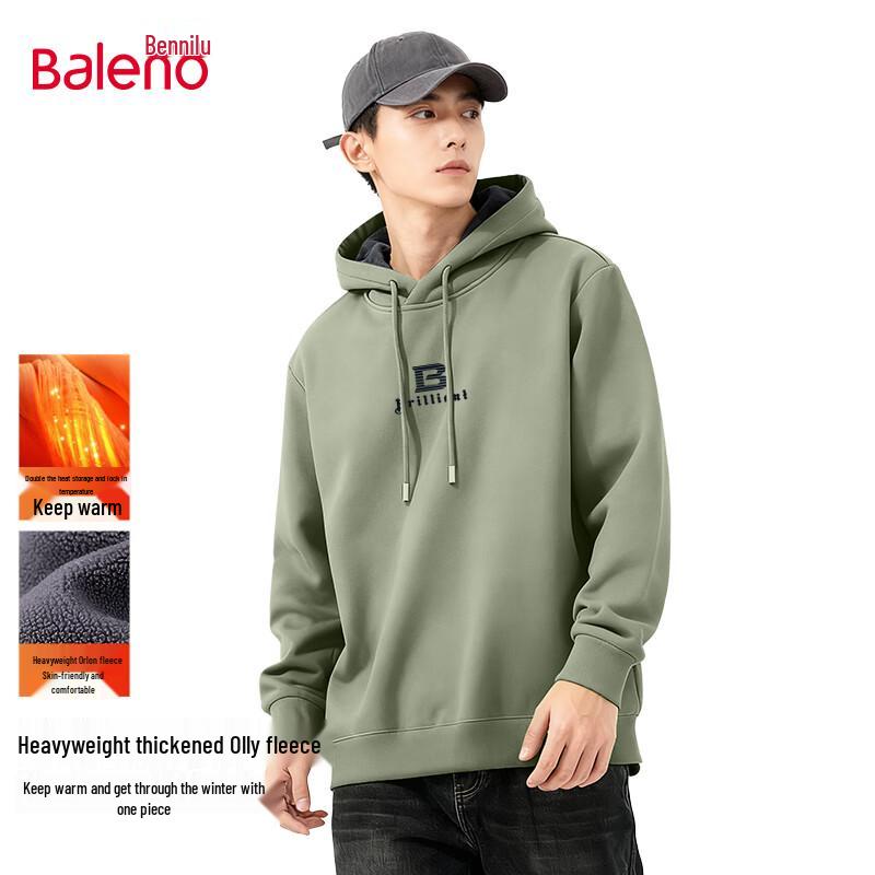 Baleno Men's Winter Warm Fleece Hooded Sweatshirt