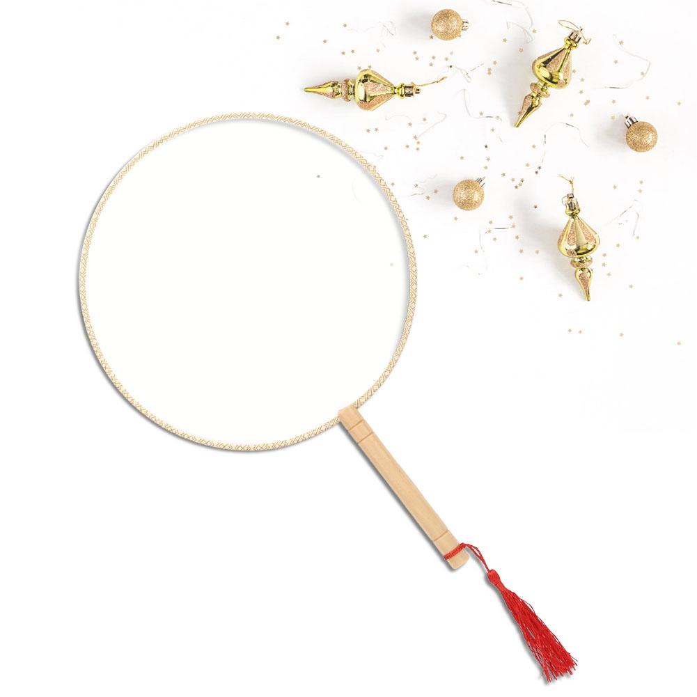 

DIY китайский древний двор круглый пустой ручной веер в китайском стиле шелковый веер