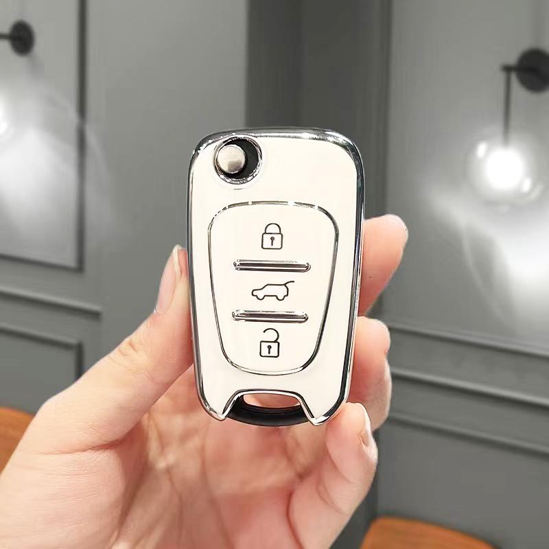 Car Key Cover Case Shell for Kia Rio K7 K5 Sportage Sorento Fashion Soft TPU For Hyundai Elantra Azera I20 I30 Veracruz Veloster