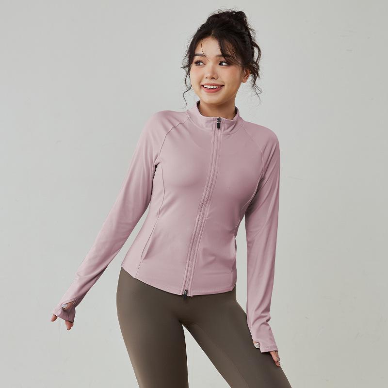 

Plus Size Women s Slimming Yoga Jacket and Long Sleeve Fitness Top for Autumn/Winter XXL