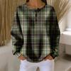 Women's Casual Shirts Long Sleeve Tops Button Up V Neck Loose Knit Fall Favorites For Women