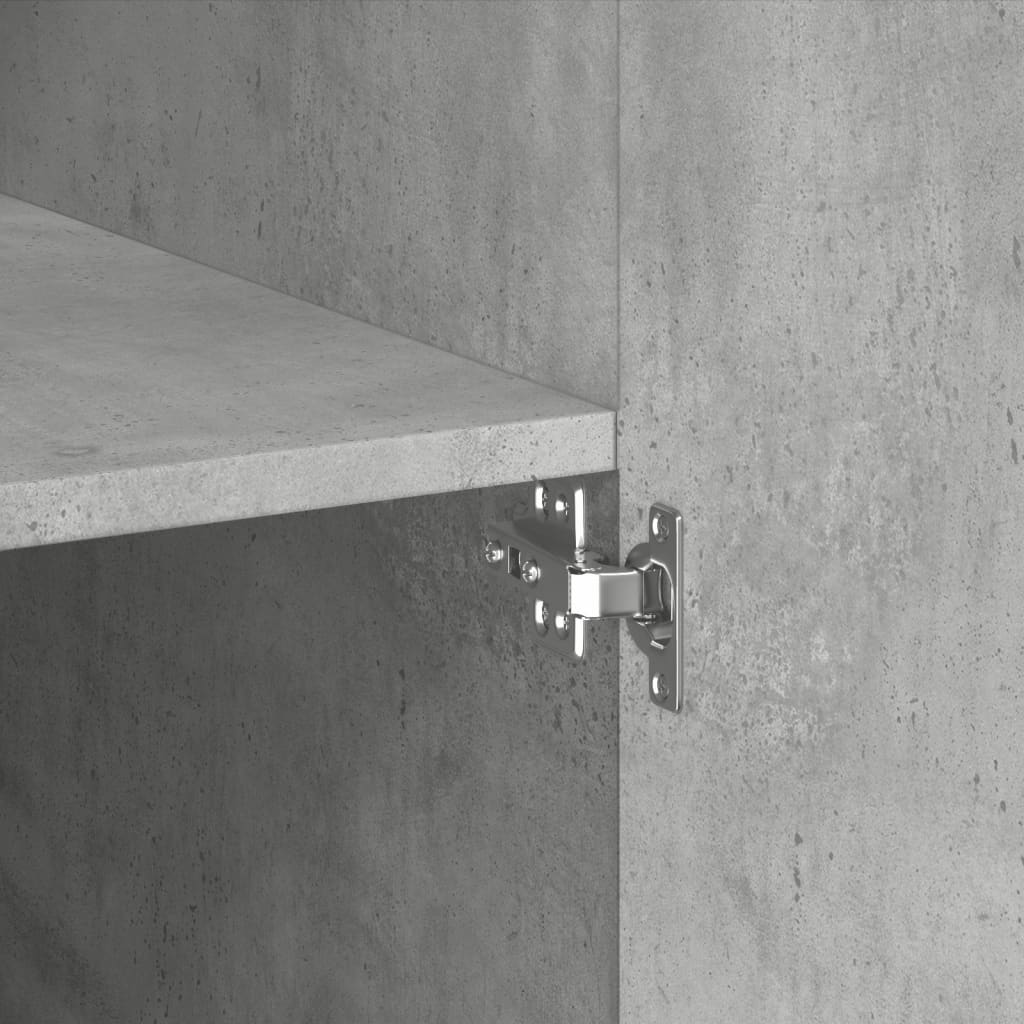 Highboard Concrete Grey 80 x 42.5 x 249 cm Particleboard