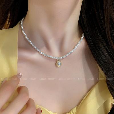 Pearl Necklace Women's Spring and Summer Light Luxury Niche High-end Clavicle Chain New Neck Chain Accessories