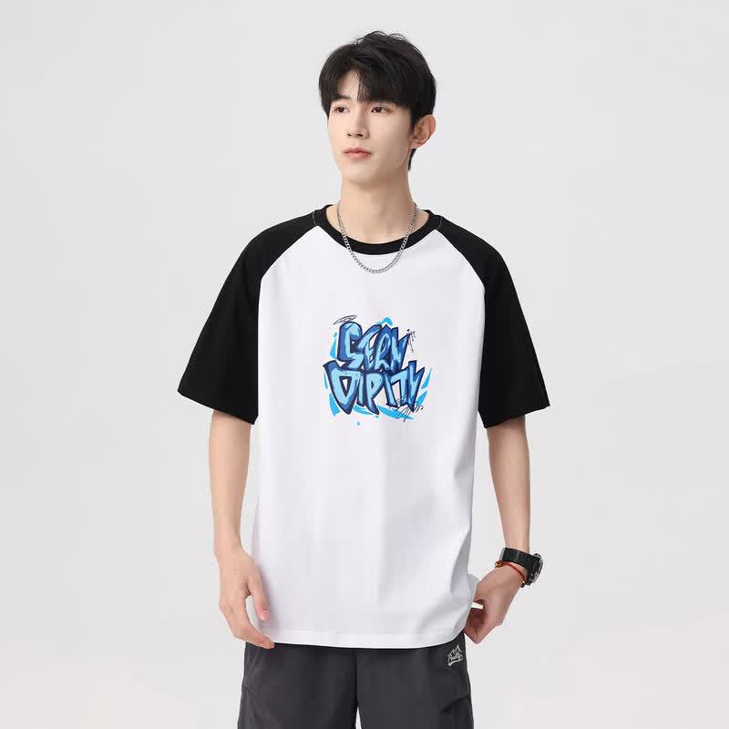 Baleno Men s Color-block Printed Cotton T-Shirt M