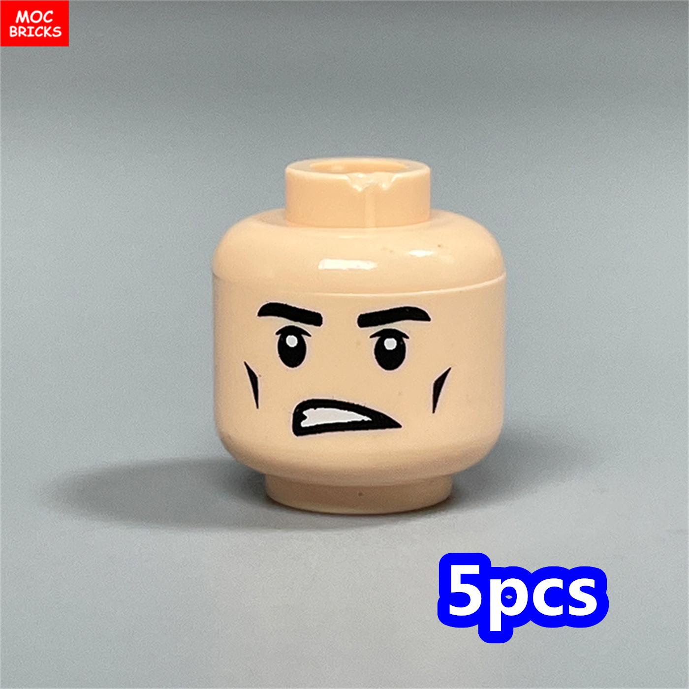 Briques MOC Visage Creux Expression Faciale Tête Idéal Pour Figurine 4cm BRICOLAGE Blocs de Construction Éducatifs Jouets Cadeaux Enfants