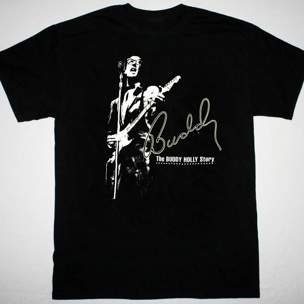 

SALE Buddy Holly Story Men T-shirt Black Unisex All Sizes S to 5XL Unisex T-Shirt XXL
