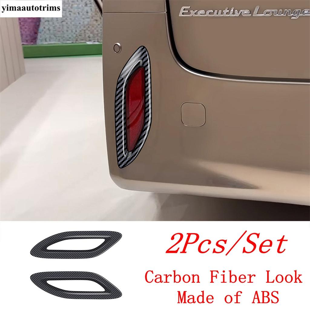 Car Rear Fog Light Lamp Frame Decoration Cover Trim For Toyota Alphard Vellfire 40 Series  2024 Chrome / Black Accessories