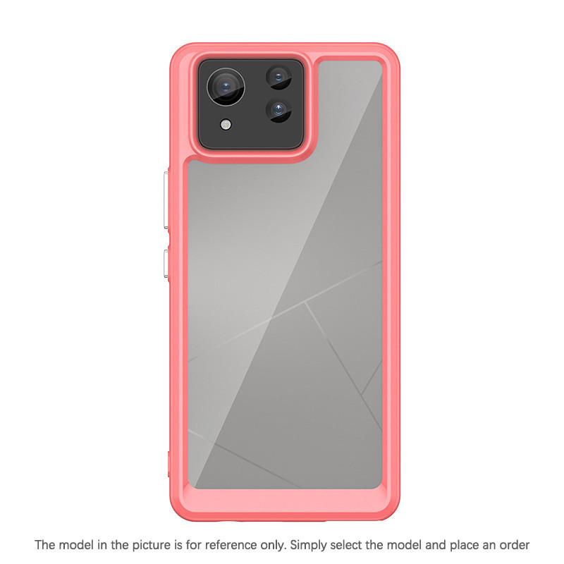 Przezroczyste etui PMMA do Asus Zenfone 11 Ultra 10 9 Zenfone11Ultra Zenfone10 Zenfone9 TPU Kolorowa miękka ramka Twarda obudowa