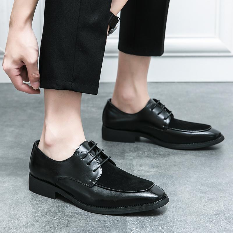 New Mens Dress Shoes Moccasins For Men Italian Patchwork Leather Business Loafers Big Size Formal Designer Office Wedding Luxury