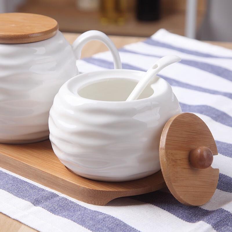Qianxing Ceramic Seasoning Cruet Set (2 Pots)