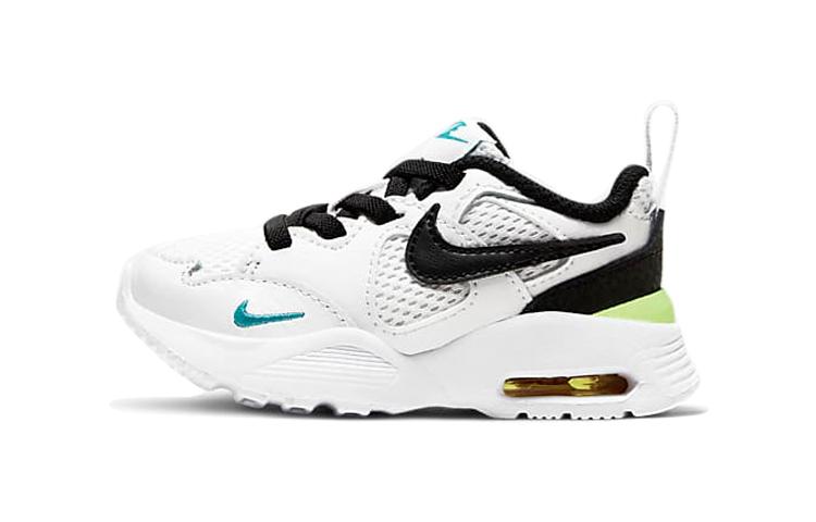 

Nike Air Max Fusion Cushioning Abrasion Resistant Breathable Low top Running Shoes White Black Infant And Toddler CJ3826-103 23.5