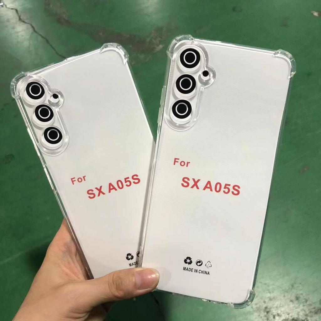 Samsung A05/A05S Priehľadný ochranný kryt s plnými airbagmi proti pádu