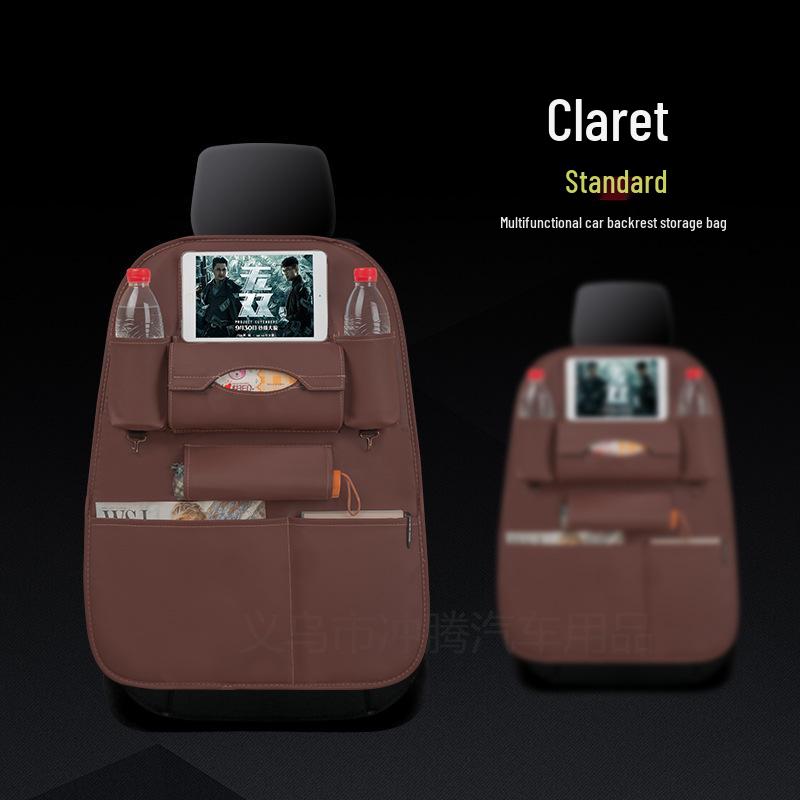 

Кожаный органайзер для хранения на спинку автомобильного сиденья с подносом