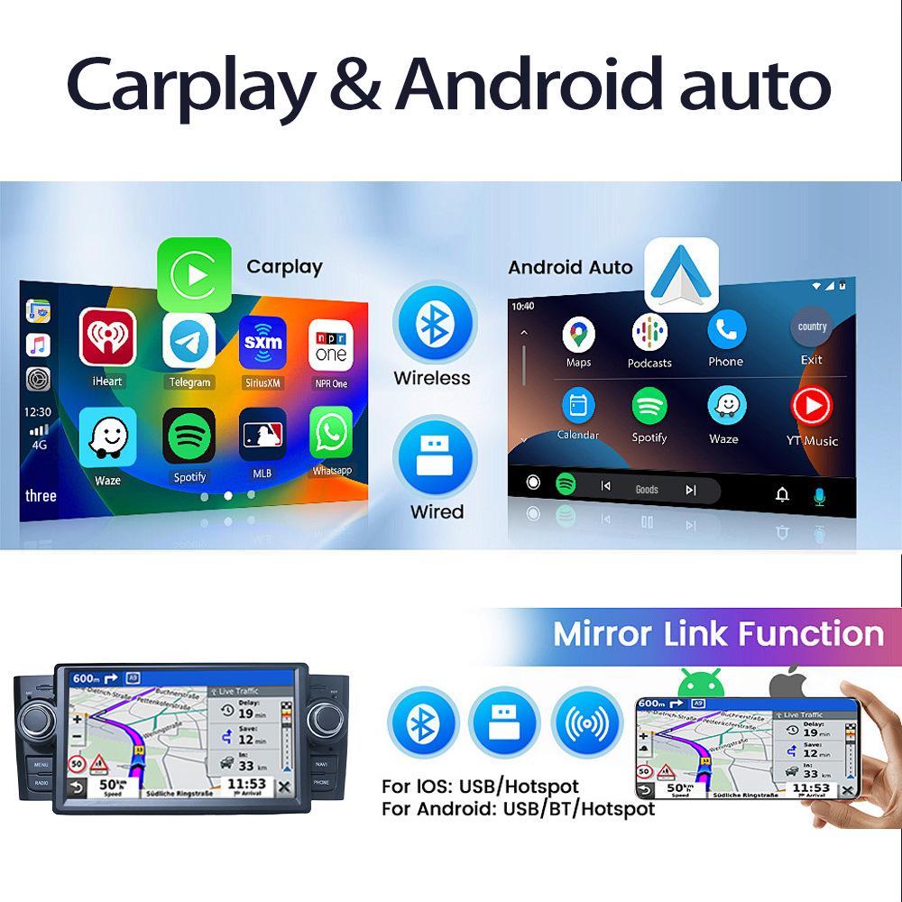 Android Navigation & CarPlay Reversing Camera for Fiat Grande Punto/Linea