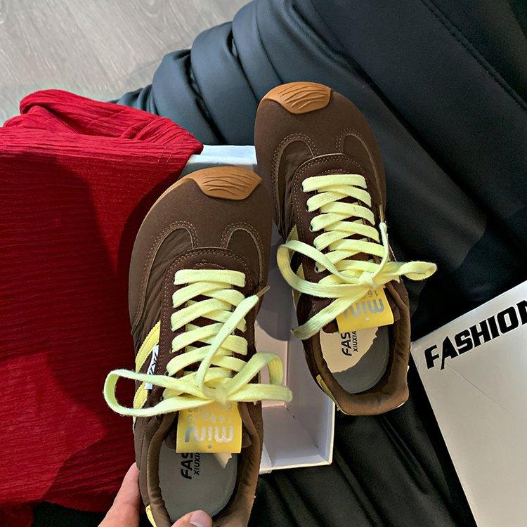 

[Youshilai] Dexun shoes for women s 2025 new popular spring and summer versatile super fire Forrest Gump light and casual trend 40 коричневый