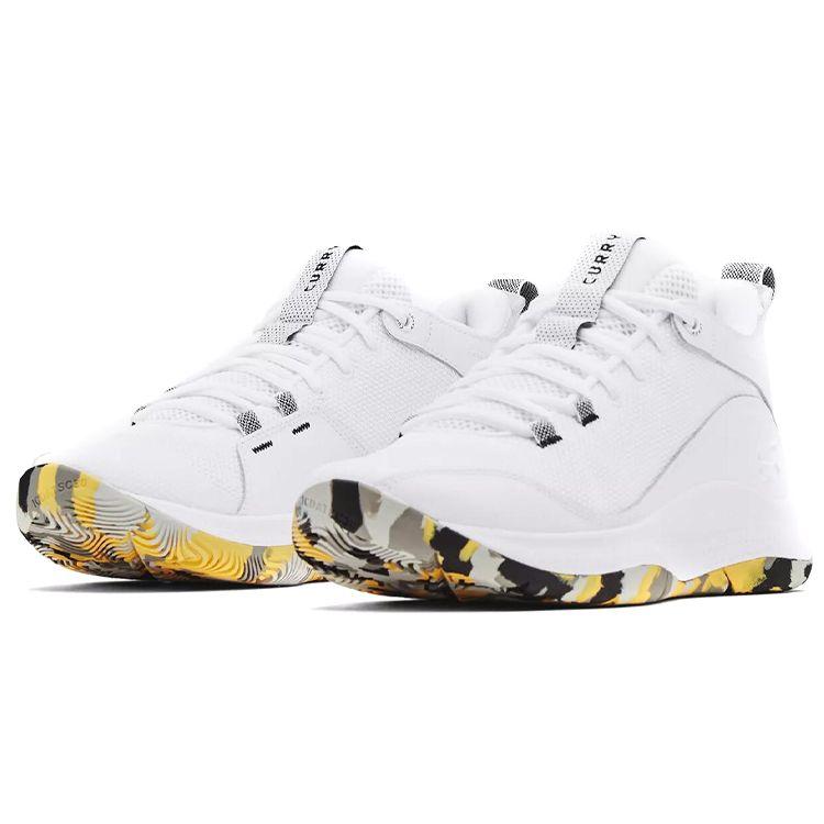 Under Armour 3Z5 Curry Men White Grey Yellow 3023087-105