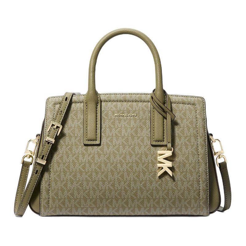 MICHAEL KORS Laila Laila Silver Hardware Faux Leather Shoulder Crossbody Handbag Small Women серебряный