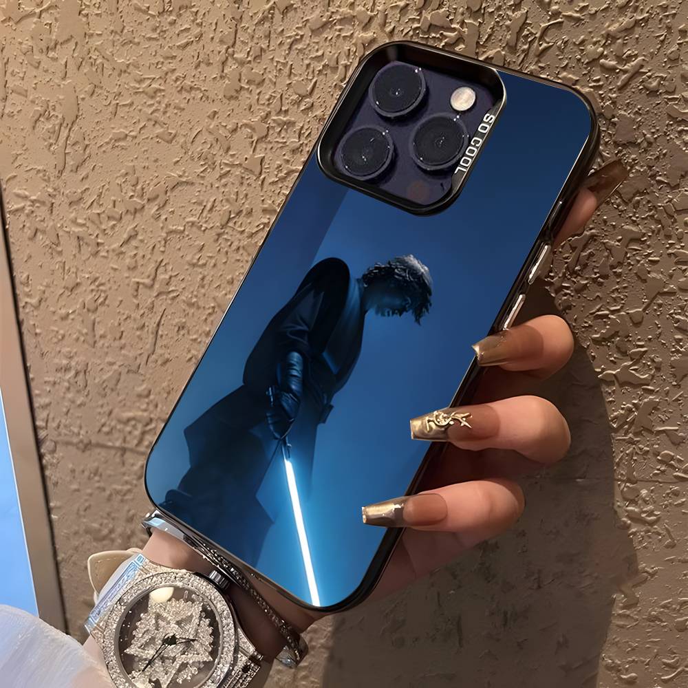 Custodia per Telefono Hayden Christensen A-Anakin Skywalker per iPhone 16,15,14,13,12,11,Pro,XS,Max,Plus Nera Opaca Caramellata Cover Antiurto