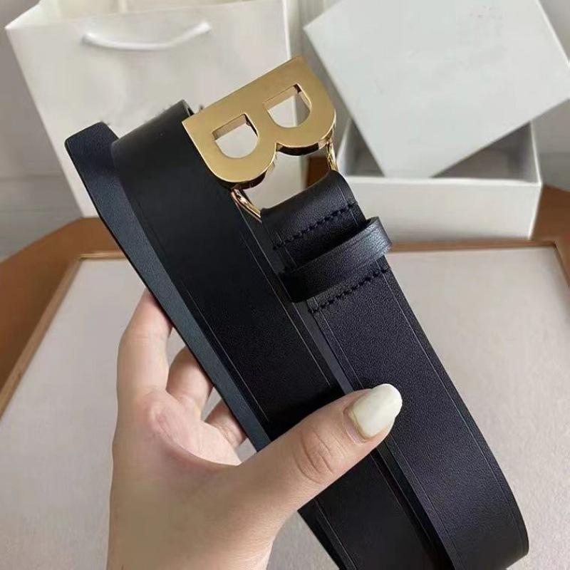 Black Versatile Wide Waist Belt For Women Stylishly Designed With Decorative B Buckle