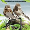 1Pcs Artificialfeather Birds, Simulated Sparrows, Simulated Bird Props, Branches, Garden Decorations