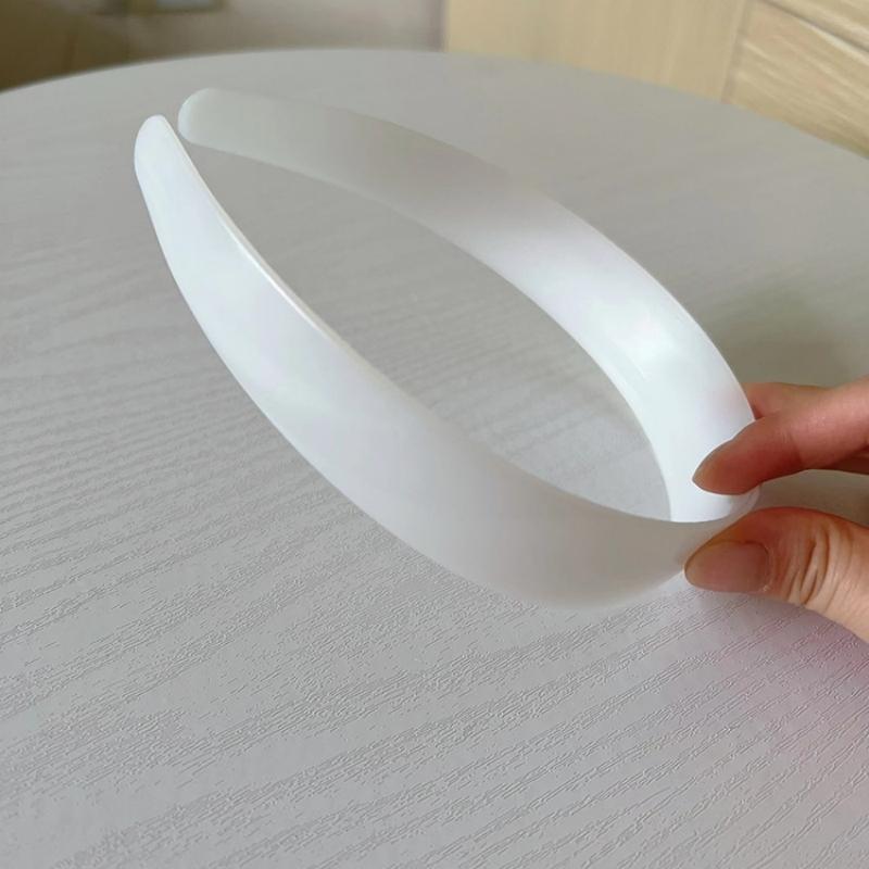 3pcs 20/25/30/40mm White Plastic Headbands Plain No Teeth Head Hoop Band Base for DIY Hair Jewelry Making Headbands Accessories