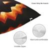 Custom Fashion Halloween Pumpkin And Spiders Cushion Cover Velvet Jack O Lantern Pillow Case For Sofa Car Square Pillowcase