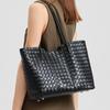 Woven Cowhide Women's Bags, Genuine Leather New Large-capacity Tote Bags, Casual Commuting Shoulder Handbags.