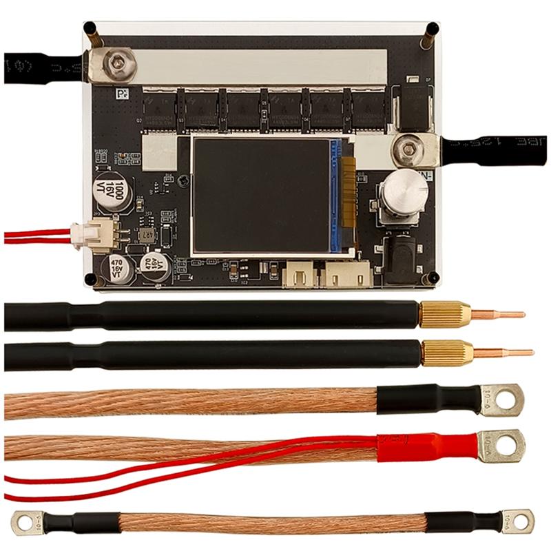 

ZK-XW2 Портативний точковий зварювальний апарат DIY Аксесуари LCD Цифровий Регульована потужність Точковий зварювальний олівець Подвійний імпульс Оновлення 3000А