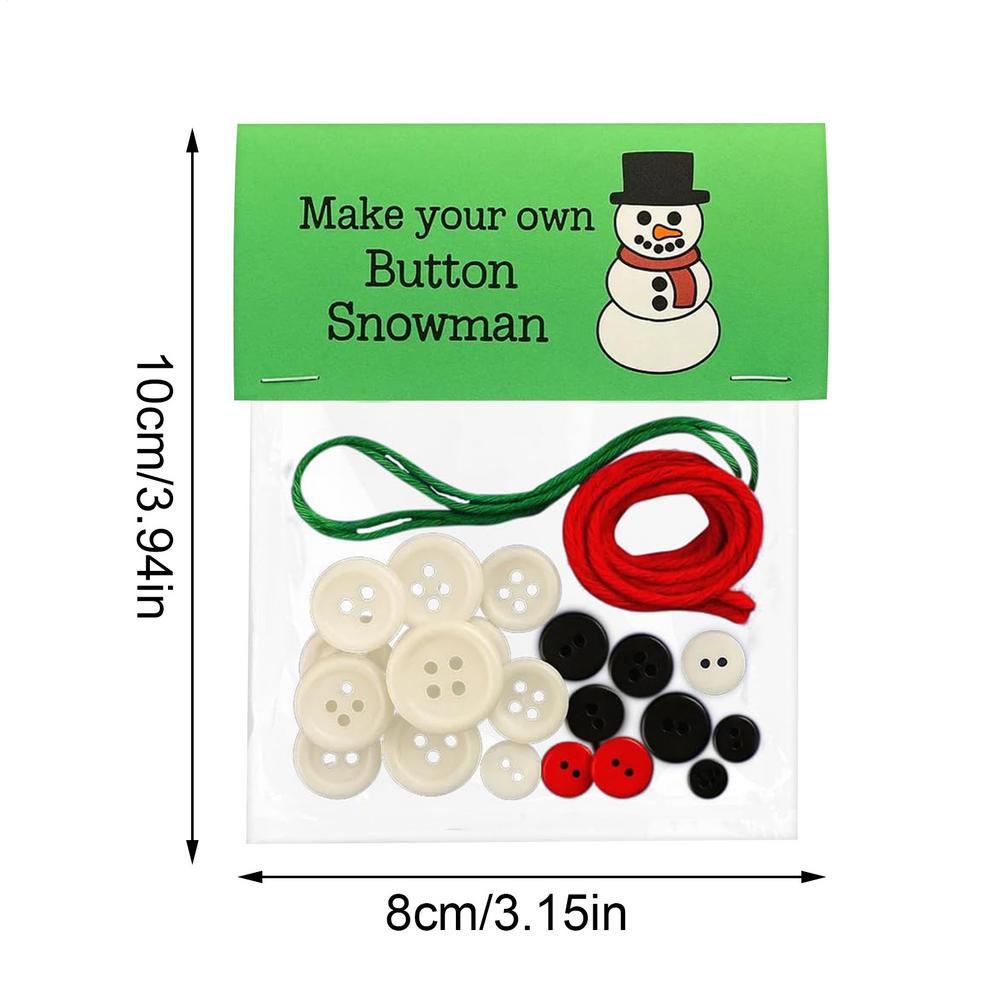 DIY Christmas Button Pendant Making Set Christmas Ornament Making Kit Decorative Art Supplies Pendant Making Set