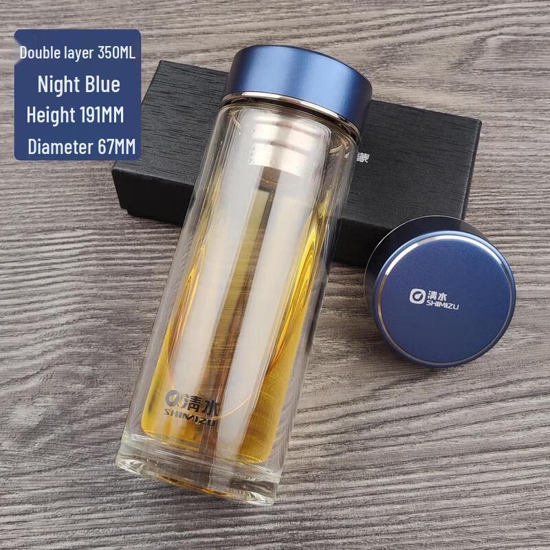 Double-Layer Borosilicate Glass Tea Cup with Filter