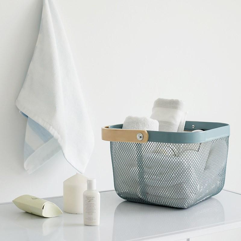 Multi-Purpose Metal Draining Basket for Vegetables, Fruits, and Laundry Storage
