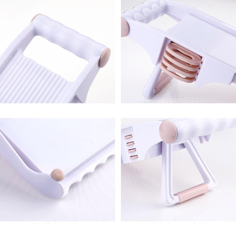Stainless Steel Manual Vegetable Cutter, Kitchen Slicer, Interchangeable Blades, Mandoline Potato Peeler, Carrot Grater, Dicer,