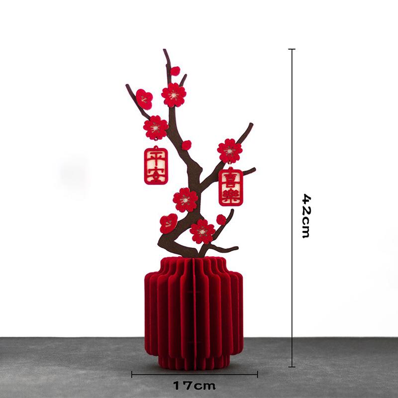 Chinese New Year Honeycomb Vase Ornaments Horse Year Spring Festival Scene Chinese-Style Wedding Moving Ceremony Decor